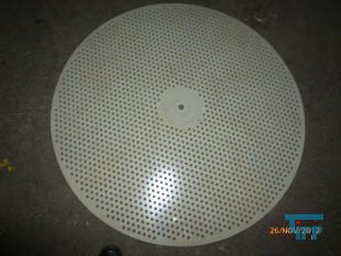 show details - used sieve bottom; perforated bottom for bio-columns, scrubbers 