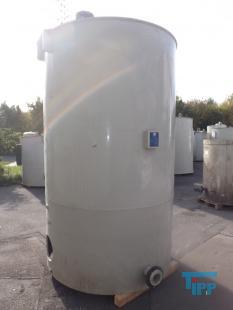 show details - used plastic tank with conical bottom PE 