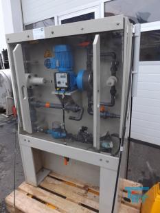 show details - used dosing station with dosage pump and piping 