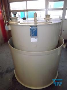 show details - used plastic chemical storage tank double wall PP 