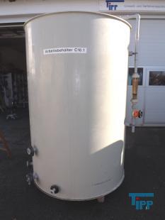 show details - used plastic tank with slant bottom PP 