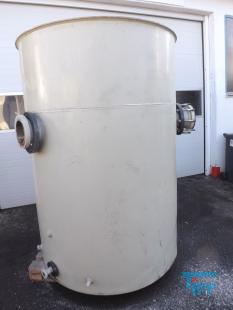 show details - used plastic tank, separator with slant bottom PP 