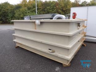 show details - plastic flocculation tank with two chambers slant bottom PP 