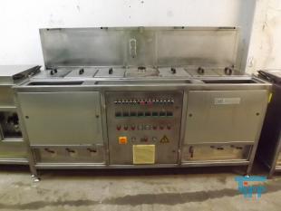 show details - used dyeing basin / dyeing plant made of stainless steel with heating and sink 