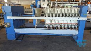 show details - used 800 chamber filter press with motor hydraulic and open filtrate drain 