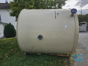 show details - used round tank with cone bottom, plastic tank, PP tank, sludge tank, water 