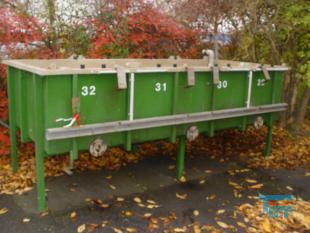 details anzeigen - gebrauchte Galvanikwanne mit Flachboden aus GFK mit PVC-Inliner/ Galvanowanne