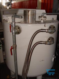 details anzeigen - gebrauchter Rührbehälter aus Edelstahl mit 5,3 kW Rührwerk aus Edelstahl