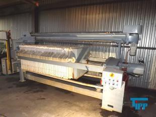 details anzeigen - gebrauchte automatische Kammerfilterpresse mit Motorhydraulik und automatischen Plattentransport 