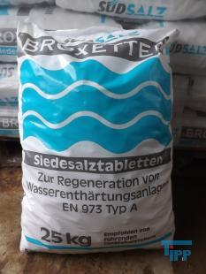 details anzeigen - gebrauchtes Regeneriersalz für Wasserenthärtungsanlagen im Sack/ Salztabletten / Siedesalztabletten  