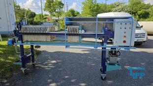 details anzeigen - gebrauchte Kammerfilterpresse mit geschlossenem Filtratablauf